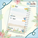Arquivo Kit Encadernação Stitch Aquarela
