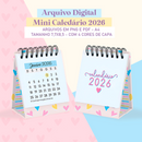 Arquivo Mini Calendário Colorful 2026