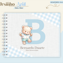Arquivo Combo Encadernação Baby Ursinho Azul Alfabeto