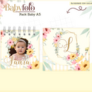 Arquivo Encadernação Baby Foto Floral