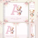 Arquivo Combo Encadernação Baby Ursinha Rosa