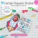 Arquivo Cartão Foguete Pirulito Volta as Aulas - Art Ideia