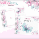 Arquivo Combo Encadernação Baby Jardim Borboletas Alfabeto