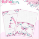 Arquivo Combo Encadernação Baby Jardim Borboletas Alfabeto