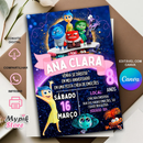 Arquivo Combo 3 Convites Divertidamente 2 - Editável no CANVA