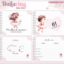Arquivo Combo Encadernação Baby Bailarina Alfabeto