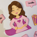 Arquivo dia das mães topo de bolo Super mãe