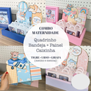 Arquivo Kit Maternidade - Quadrinho, Bandeja Painel e Caixinha