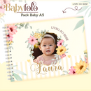 Arquivo Encadernação Baby Foto Floral