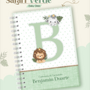 Arquivo Combo Encadernação Baby Safari Verde Alfabeto