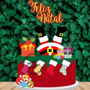 Aquivo topo de bolo natal presentes