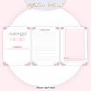 Arquivo Kit Encadernação Floral Alfabeto