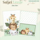 Arquivo Combo Encadernação Baby Safari Verde Alfabeto
