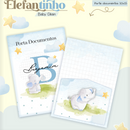 Arquivo Combo Encadernação Baby Elefantinho Azul
