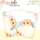 Arquivo Encadernação Baby Foto Floral