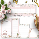 ARQUIVO KIT DESK PLANNERS E BLOQUINHOS COLEÇÃO FLORAL ROSA – BICHO PAPEL