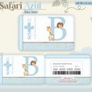 Arquivo Combo Encadernação Baby Safari Azul Alfabeto