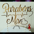 Arquivo dia das mães topo de bolo parabéns mãe