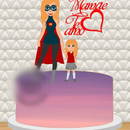 Arquivo dia das mães topo de bolo super mãe