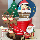 Arquivo Natal Topo de Bolo Menino Chaminé