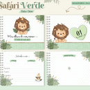 Arquivo Combo Encadernação Baby Safari Verde Alfabeto
