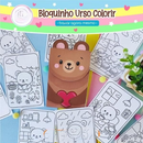 Arquivo Bloquinho Urso para Colorir - Art Ideia
