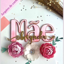 Arquivo dia das mães topo de bolo - Mãe obrigada