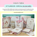 Arquivo Encadernação e Cartonagem Kit Florescer Dia das mães - Estudio G19