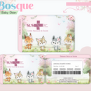 Arquivo Combo Encadernação Baby Bosque Aquarela