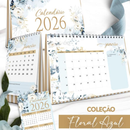 Arquivo Coleção Floral Azul Calendário 2026