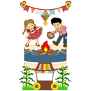 Arquivo Festa Junina Topo de Bolo Casal Dançando