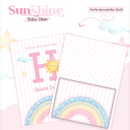 Arquivo Combo Encadernação Baby Sunchine Arco Iris