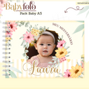 Arquivo Encadernação Baby Foto Floral