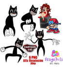 Kit Digital Cartoon Cat 300dpi