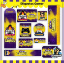 Etiqueta Escolar Gamer - Arquivo Digital