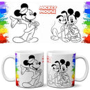 Pacote Artes Canecas Desenhos Colorir Mockups Sublimação