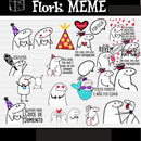 Kit Digital Florks Meme - Entrega Imediata