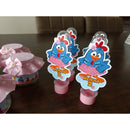 Arquivo De Corte Silhouette A Galinha Pintadinha Rosa Kit 3