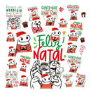 Kit Arquivos Lettering Frases Flork Natal Memes Bento Png