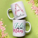 26 Artes Caneca Alfabeto Floral Dia Das Mães Arquivos Em Jpg