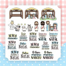 Kit Digital Verdedeiro Natal Fofo Cute Delicado Ilustraçõe