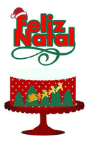 Arquivo De Corte Topo De Bolo Natal 93 Studio