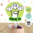 Cake Topper Adorno Torta Digital Personalizado Flork N°8