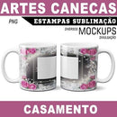 Pacote Artes Estampas Noivo Noiva Png Canecas Casamento