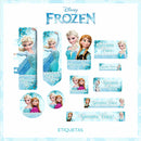 Arquivo Etiqueta Escolar Frozen 7 Studio, Pdf, Png E Cdr