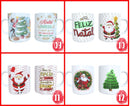 Pacote 12 Estampas Natal - Arte Caneca Sublimação + Brinde