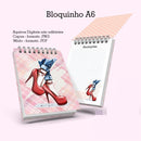 Arquivo Encadernação Agenda Planner Lettering Cut Corte