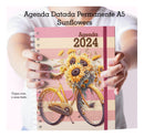 Arquivos Digital Agenda A5 Permanente  1dpp-sunflowers 2024