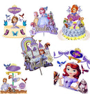 Arquivo Corte Topo De Bolo - Princesa Sofia 10 Temas Combo arquivospersonalizados