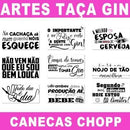 Estampas Taça Gin Copo Chopp Editáveis Canecas Sublimação